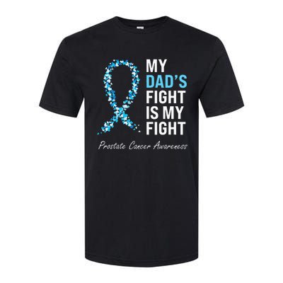 Prostate Cancer Awareness Light Blue Ribbon Dad Survivor Softstyle CVC T-Shirt