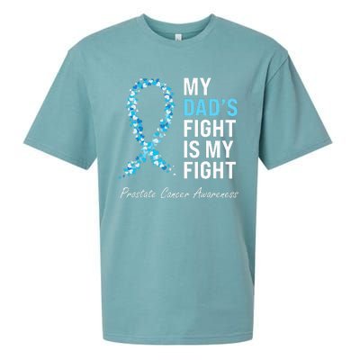 Prostate Cancer Awareness Light Blue Ribbon Dad Survivor Sueded Cloud Jersey T-Shirt