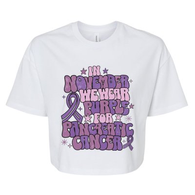 Pancreatic Cancer Awareness Month Bella+Canvas Jersey Crop Tee