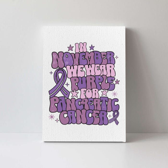 Pancreatic Cancer Awareness Month Canvas