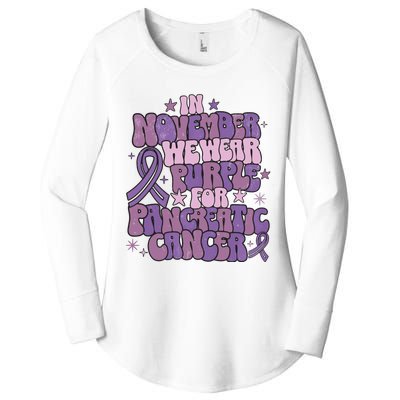 Pancreatic Cancer Awareness Month Women's Perfect Tri Tunic Long Sleeve Shirt