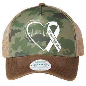 Pancreatic Cancer Awareness Heart Purple Ribbon Support Legacy Tie Dye Trucker Hat