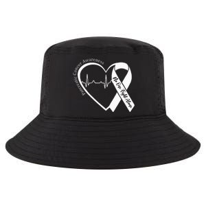 Pancreatic Cancer Awareness Heart Purple Ribbon Support Cool Comfort Performance Bucket Hat