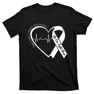 Pancreatic Cancer Awareness Heart Purple Ribbon Support T-Shirt