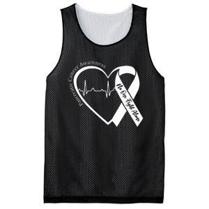 Pancreatic Cancer Awareness Heart Purple Ribbon Support Mesh Reversible Basketball Jersey Tank