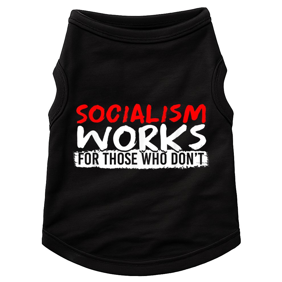 Pro Capitalism Anti Communist Funny Anti Socialism Doggie Tank