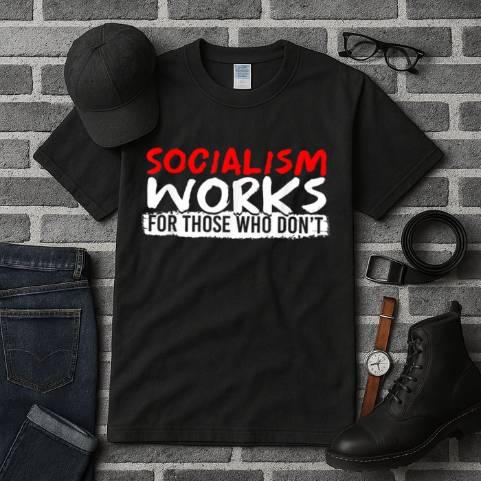 Pro Capitalism Anti Communist Funny Anti Socialism Tall T-Shirt