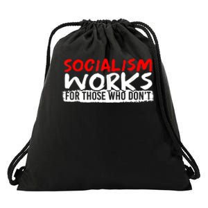 Pro Capitalism Anti Communist Funny Anti Socialism Drawstring Bag