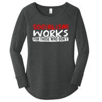 Pro Capitalism Anti Communist Funny Anti Socialism Women's Perfect Tri Tunic Long Sleeve Shirt