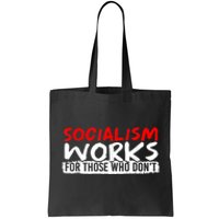 Pro Capitalism Anti Communist Funny Anti Socialism Tote Bag