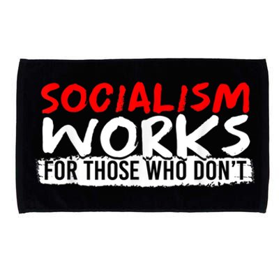 Pro Capitalism Anti Communist Funny Anti Socialism Microfiber Hand Towel