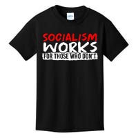 Pro Capitalism Anti Communist Funny Anti Socialism Kids T-Shirt