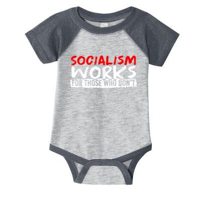 Pro Capitalism Anti Communist Funny Anti Socialism Infant Baby Jersey Bodysuit