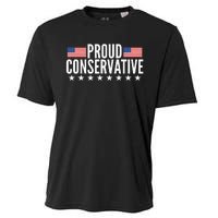 Proud Conservative American USA Flag Cooling Performance Crew T-Shirt