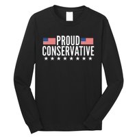 Proud Conservative American USA Flag Long Sleeve Shirt