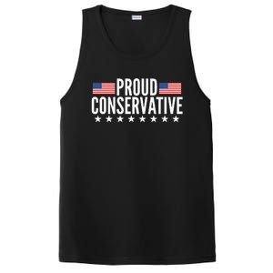 Proud Conservative American USA Flag PosiCharge Competitor Tank