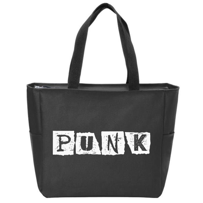 Punk Clothes Alternative Punk Music Punk Rock Zip Tote Bag