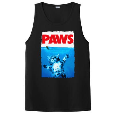 Paws Cat And Mouse Top Cute Funny Cat Lover Parody PosiCharge Competitor Tank