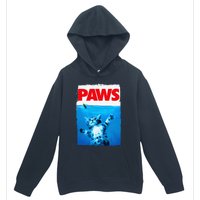 Paws Cat And Mouse Top Cute Funny Cat Lover Parody Urban Pullover Hoodie