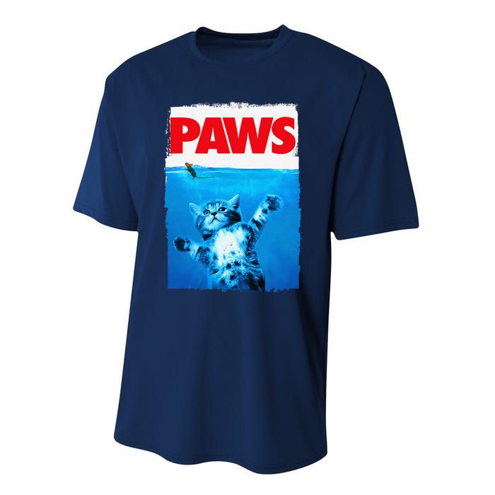 Paws Cat And Mouse Top Cute Funny Cat Lover Parody Performance Sprint T-Shirt