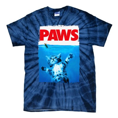 Paws Cat And Mouse Top Cute Funny Cat Lover Parody Tie-Dye T-Shirt