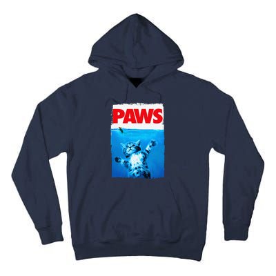 Paws Cat And Mouse Top Cute Funny Cat Lover Parody Tall Hoodie