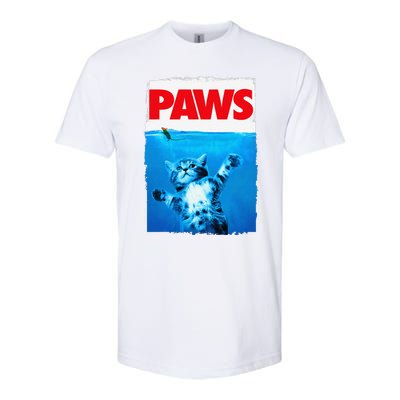 Paws Cat And Mouse Top Cute Funny Cat Lover Parody Softstyle CVC T-Shirt