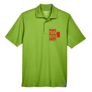 Puro Carne Asada #Gorditoyguapo Men's Origin Performance Pique Polo