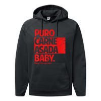 Puro Carne Asada #Gorditoyguapo Performance Fleece Hoodie