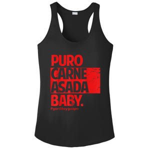 Puro Carne Asada #Gorditoyguapo Ladies PosiCharge Competitor Racerback Tank