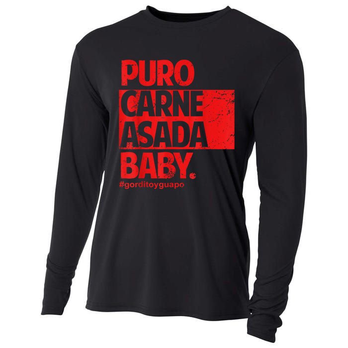 Puro Carne Asada #Gorditoyguapo Cooling Performance Long Sleeve Crew