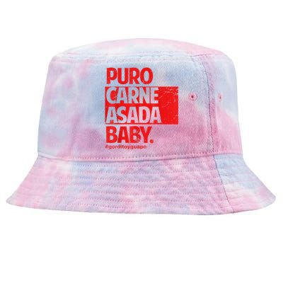 Puro Carne Asada #Gorditoyguapo Tie-Dyed Bucket Hat