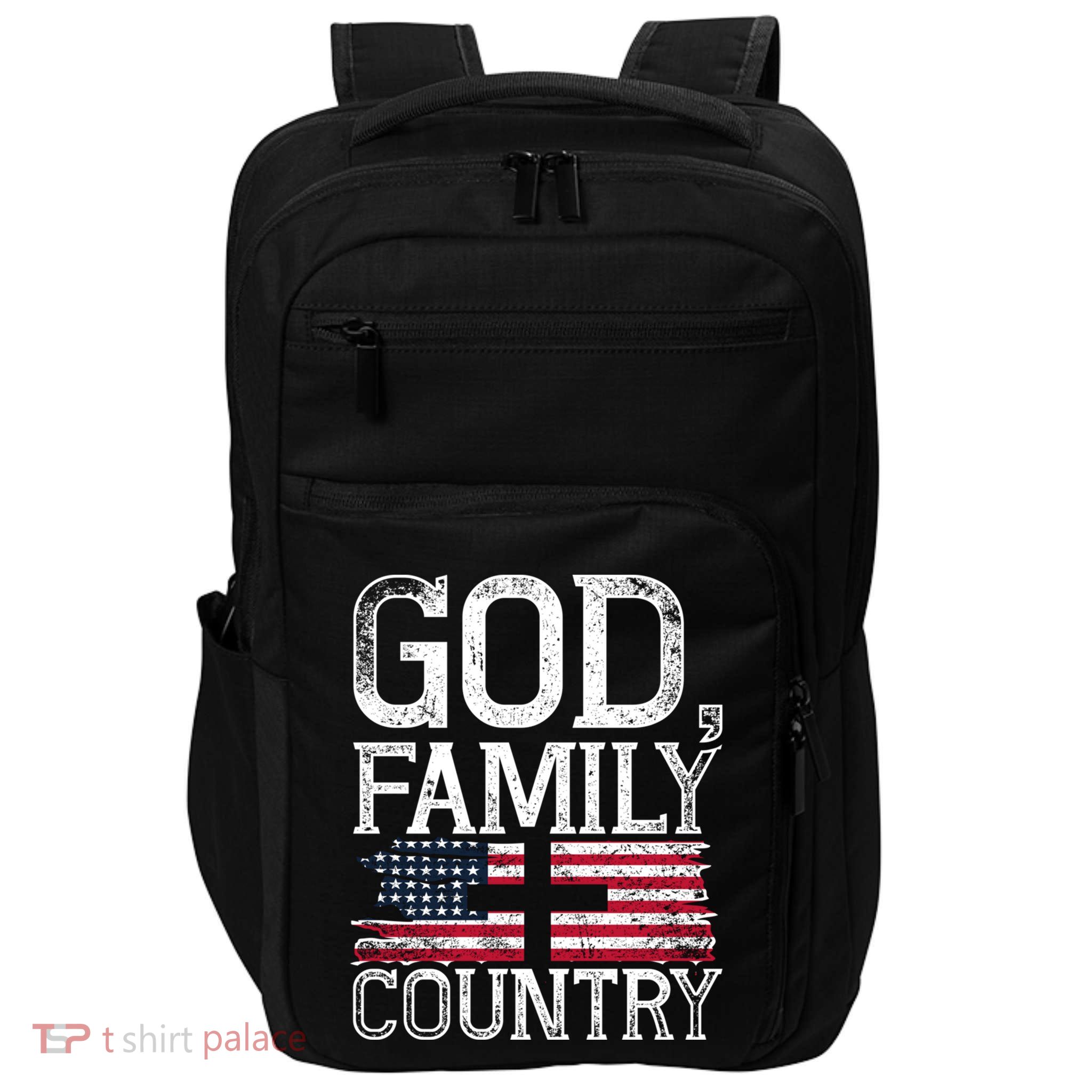Patriotic Christian American Pride Christianity Faith Prayer Meaningful Gift Impact Tech Backpack