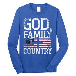 Patriotic Christian American Pride Christianity Faith Prayer Meaningful Gift Long Sleeve Shirt