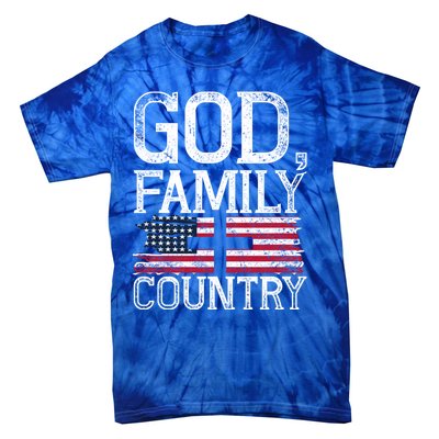 Patriotic Christian American Pride Christianity Faith Prayer Meaningful Gift Tie-Dye T-Shirt