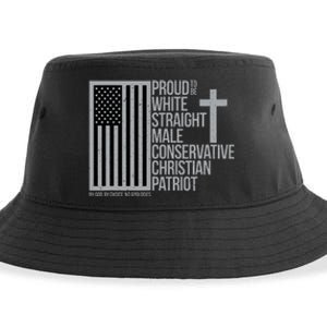 Proud Christian American Man Sustainable Bucket Hat