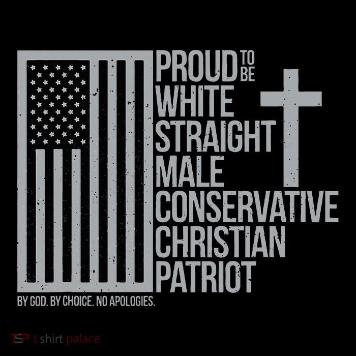 Proud Christian American Man Button