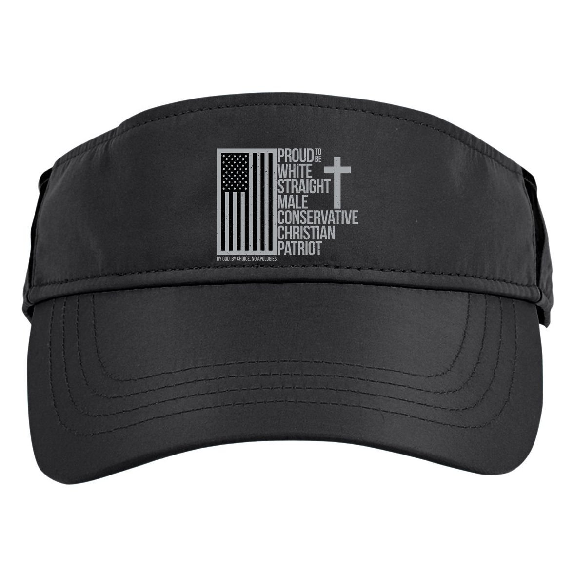 Proud Christian American Man Adult Drive Performance Visor