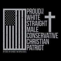 Proud Christian American Man Youth Performance Sprint T-Shirt