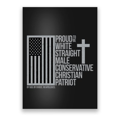 Proud Christian American Man Poster