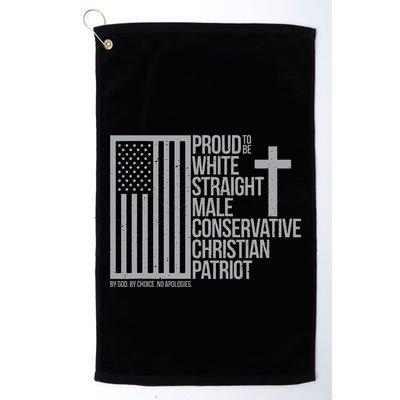 Proud Christian American Man Golf Towel
