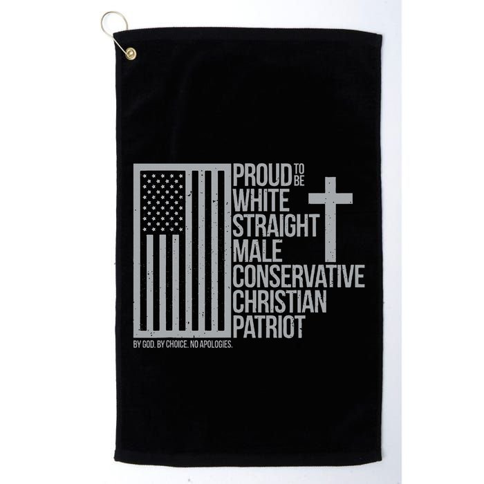Proud Christian American Man Golf Towel