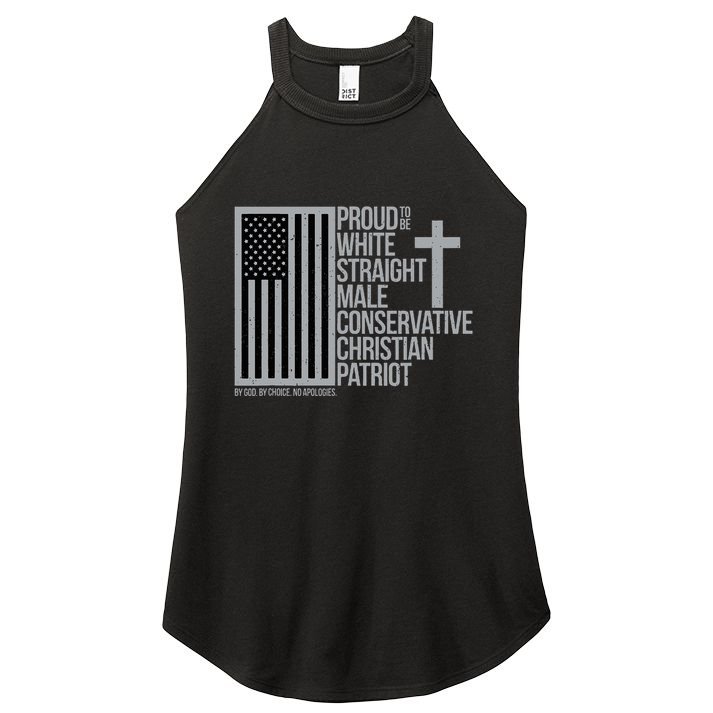 Proud Christian American Man Women's Perfect Tri Rocker Tank