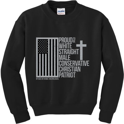 Proud Christian American Man Kids Sweatshirt