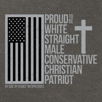Proud Christian American Man Cotton Canvas Backpack