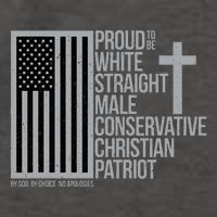 Proud Christian American Man Vector Backpack