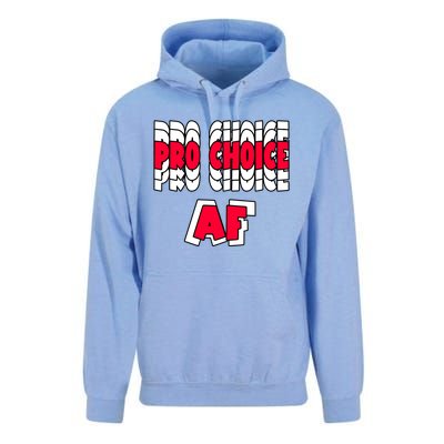 Pro Choice Af Feminist Reproductive Pro Choice 'S Right Cool Gift Unisex Surf Hoodie