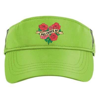 Pro Choice Af Feminist Roses Heart Feminism Great Gift Adult Drive Performance Visor