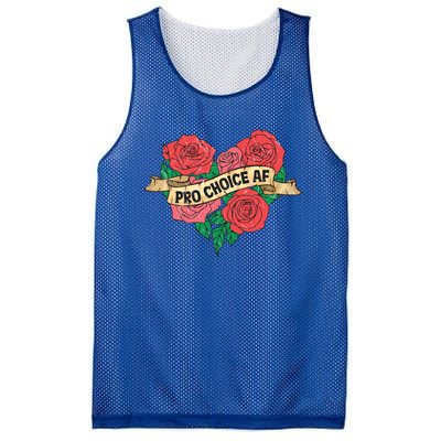 Pro Choice Af Feminist Roses Heart Feminism Great Gift Mesh Reversible Basketball Jersey Tank