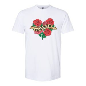 Pro Choice Af Feminist Roses Heart Feminism Great Gift Softstyle CVC T-Shirt